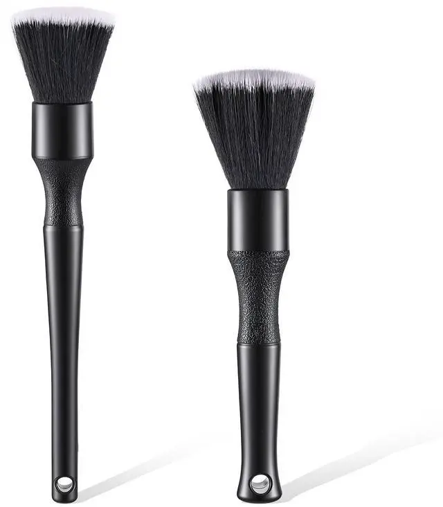 Main image of 2PCS Ultra-Soft Car Detailing Brush Set, Scratch-Free Auto Interior & Exterior Cleaning Brushes with Comfortable Grip for Dashboard, Air Vents, Wheels, Leather Seats
