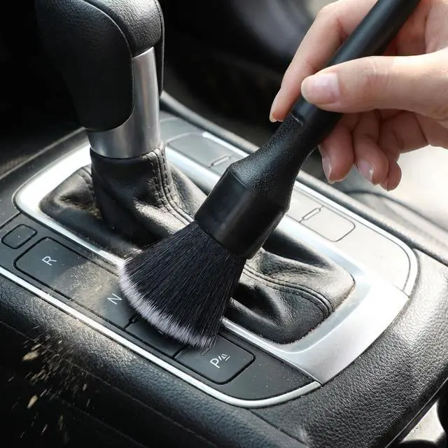 Alt view image 4 of 7 - 2PCS Ultra-Soft Car Detailing Brush Set, Scratch-Free Auto Interior & Exterior Cleaning Brushes with Comfortable Grip for Dashboard, Air Vents, Wheels, Leather Seats