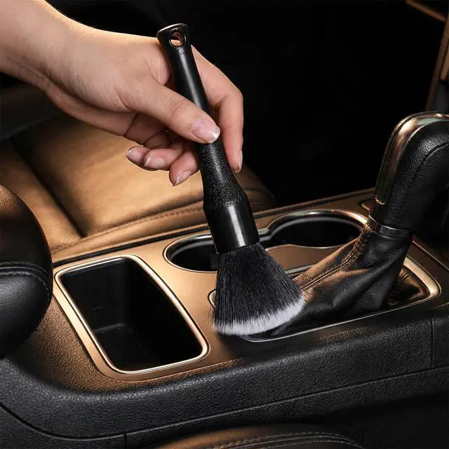 Alt view image 5 of 7 - 2PCS Ultra-Soft Car Detailing Brush Set, Scratch-Free Auto Interior & Exterior Cleaning Brushes with Comfortable Grip for Dashboard, Air Vents, Wheels, Leather Seats