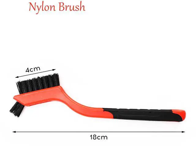 Alt view image 2 of 7 - 3pcs Nylon Cleaning Brushes Small Wire Brush Set for Cleaning Rust Removal in Holes