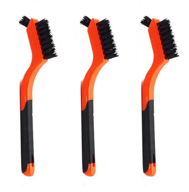 Main image of 3pcs Nylon Cleaning Brushes Small Wire Brush Set for Cleaning Rust Removal in Holes