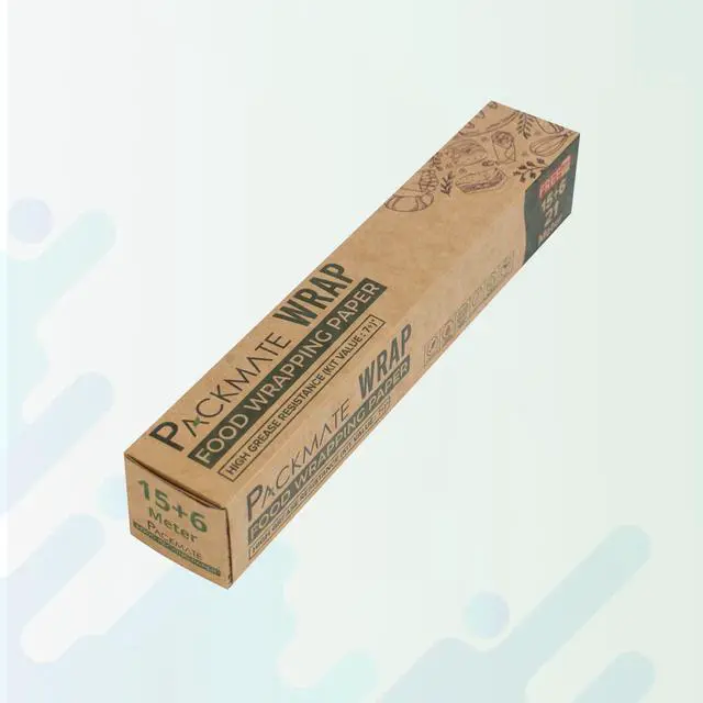 Alt view image 4 of 6 - Wrap - Greaseproof Food Wraping Paper, 21 (15+6) Meter Roll (Pack of 2)