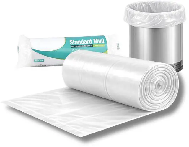 Main image of Small Bathroom Trash Bags, 17.3" x 17.7" Office Kitchen Wastebasket Liners Garbage Bags for Restroom, Home Bins