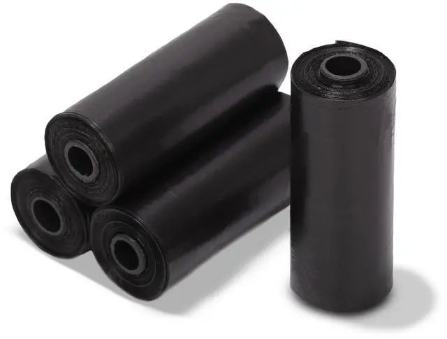 Main image of 0.8 Gallons Disposable Trash Bags for Mini Car Trash Can, Portable Small Car Garbage Bags, Cars Accessories, Mini Trash Bags, Plastic Trash Bag for Cars/Home/Office (4 Rolls/60 Counts) Black