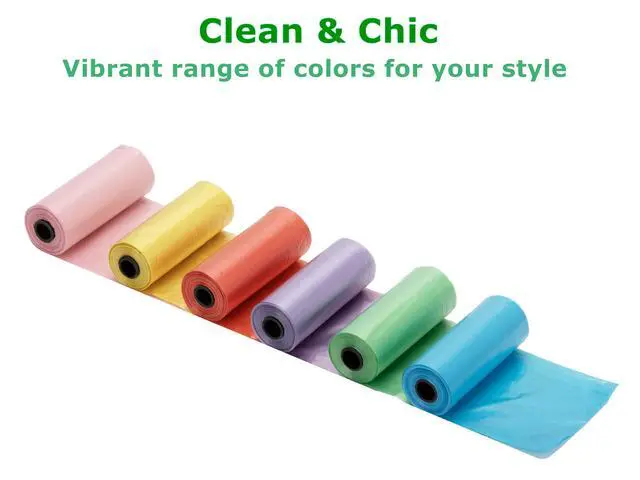 Alt view image 4 of 4 - 0.8 Gallons Disposable Trash Bags for Mini Car Trash Can, Portable Small Car Garbage Bags, Cars Accessories, Mini Trash Bags, Plastic Trash Bag for Cars/Home/Office (4 Rolls/60 Counts) Green