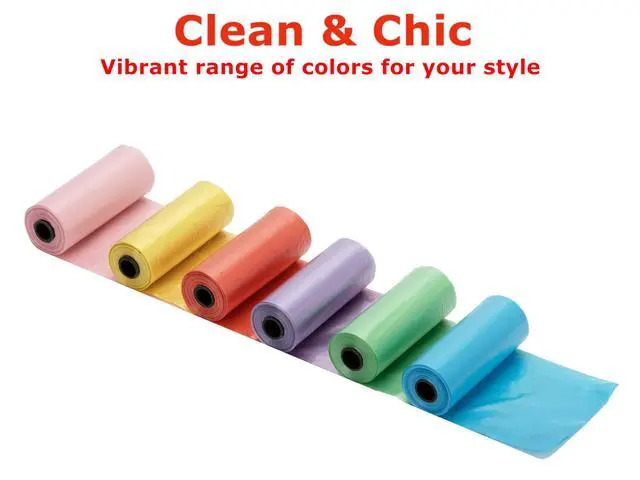 Alt view image 4 of 4 - 0.8 Gallons Disposable Trash Bags for Mini Car Trash Can, Portable Small Car Garbage Bags, Cars Accessories, Mini Trash Bags, Plastic Trash Bag for Cars/Home/Office (4 Rolls/60 Counts) Red