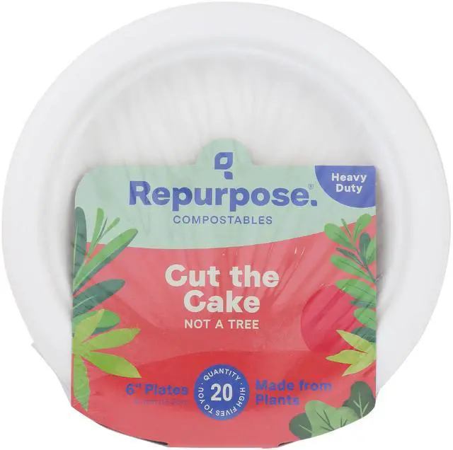 Main image of 6" Eco-Dessert Plates, 20 Count