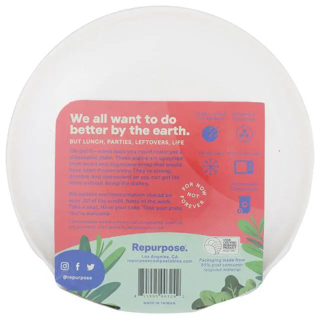Alt view image 2 of 7 - 6" Eco-Dessert Plates, 20 Count