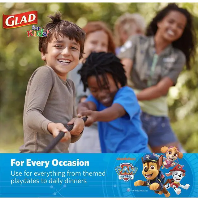 Alt view image 5 of 6 - for Kids Paw Patrol Disposable Paper Plates, Heavy Duty Soak Proof Microwavable Kids Plates for Parties, Birthdays, and Everyday Meals, Core Pups Blue, 7 Inch, 20 Count