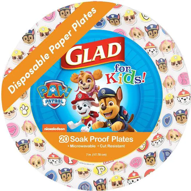 Main image of Resistant Kids Plates, Microwave Safe for Meals and Snacks, Party and Everyday Use, Emojis Design, 7 Inch, 20 Count