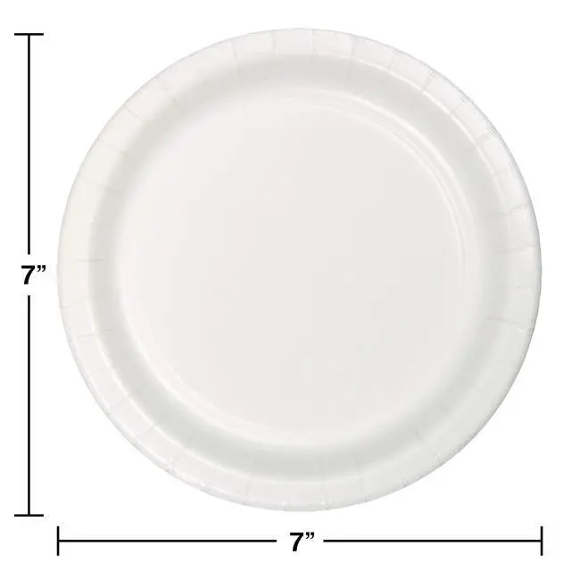 Alt view image 2 of 3 - Bright White (White) Dessert Plates (24)