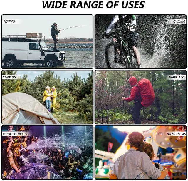 Alt view image 7 of 7 - 3 Pack Disposable Rain Ponchos For Adults,Ponchos Adults for Men and Women with Hood Family Pack,Emergency Rain Ponchos For Camping,Travelling,Festivals Essentials