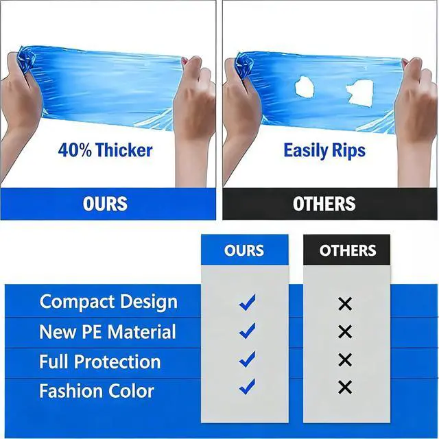 Alt view image 7 of 7 - 4 Pack Rain Ponchos for Adults - Emergency Rain Poncho with Hood, Colorful Ponchos Family Pack for Outdoor, Theme Park Essentials, Hiking - Clear/Red/Yellow/Blue