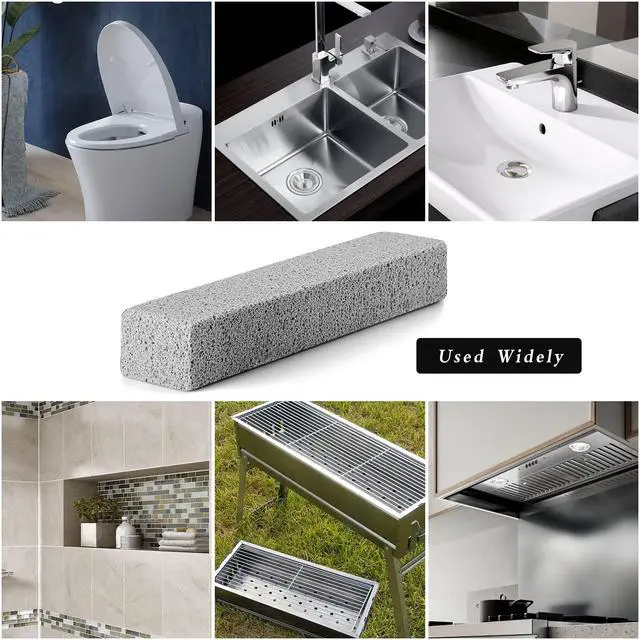 Alt view image 2 of 6 - 6Pack Pumice Stone for Toilet Cleaning Bowl Stick,Powerfully Cleans Hard Water Rings, Calcium Buildup & Stains, Suitable for Cleaning Toilet, Bathtubs, Kitchen Sink, Grill