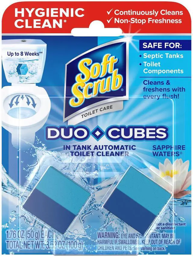 Main image of Soft Scrub in-Tank Toilet Cleaner Duo-Cubes, Sapphire Waters