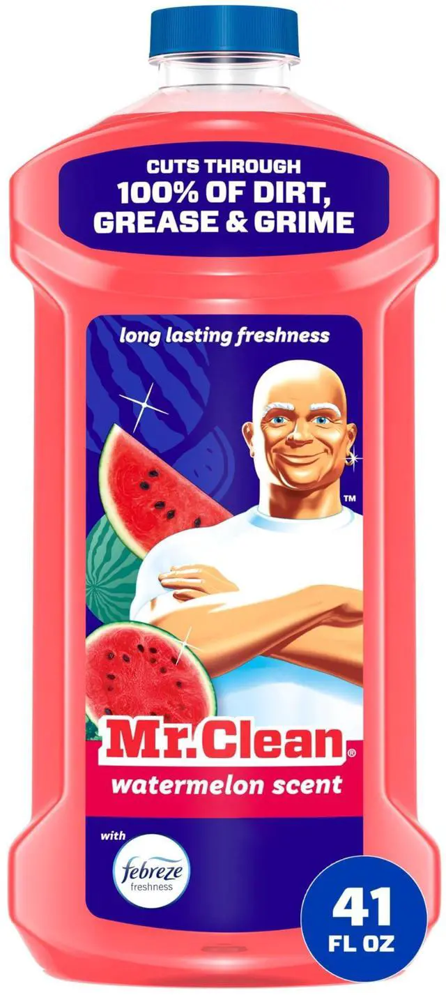 Main image of All Purpose Cleaner, Mop Soap, Floor Cleaner for Mopping Home, Bathroom, & Kitchen, Cleaning Liquid for Mop & Bucket, Cleaning Supplies, Multi-Surface Dilutable, Watermelon, 41oz