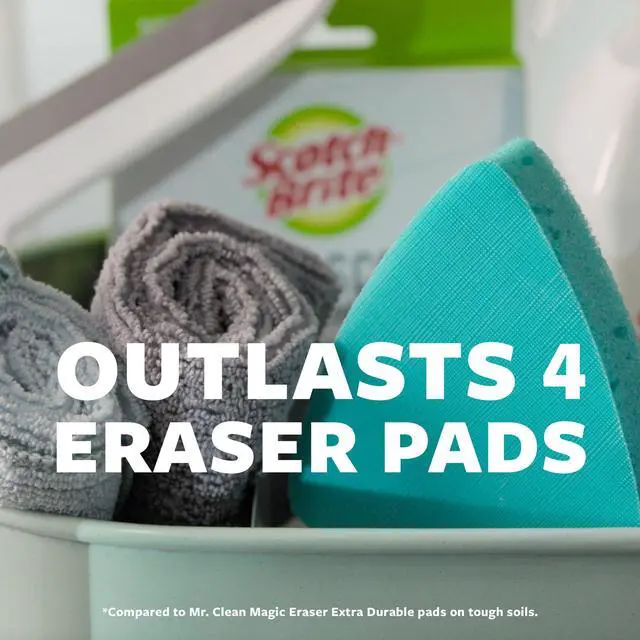 Alt view image 3 of 7 - Swift Scrub Bath Cleaner Scrubbers, Soap Scum Remover for Cleaning Bathroom, Bathroom Scrubber Pads Safe for Tile, 2 Bathroom Cleaner Scrubbers