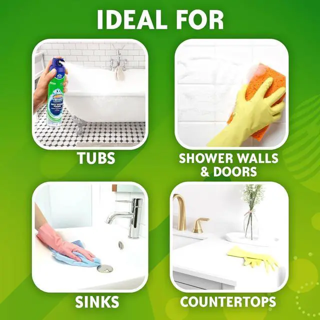 Alt view image 5 of 7 - Mega Bathroom and Shower Foamer Aerosol, Rainshower Scent, 20oz