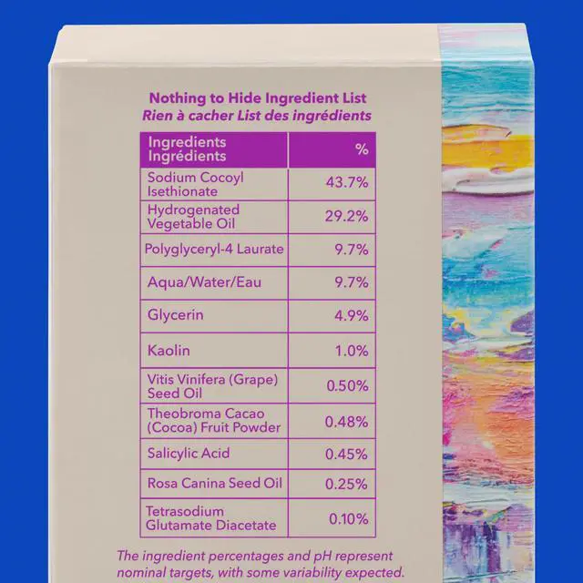Alt view image 4 of 7 - Good Molecules Clarify and Cleanse Bar - Soap Free Bar with Salicylic Acid, BHA for Skin Tone Balancing and Cleansing - Body and Facial Cleanser, Skin Care for Face