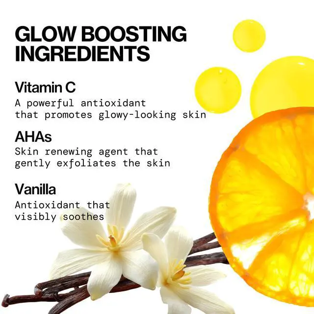 Alt view image 4 of 7 - Mini Glow Baby Brightening Facial Cleanser 1.4 oz Vitamin C & Glycolic Acid (AHA) Face Wash Daily Cleanser for Anti-Aging Exfoliating for Smooth, Even Glowing Skin Vegan Clean Beauty
