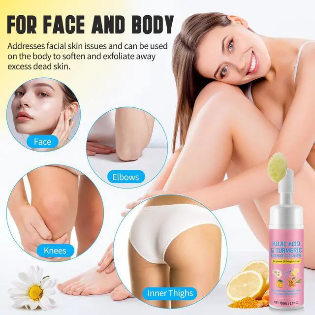 Alt view image 4 of 7 - Turmeric Facial Cleanser,Urmeric Facial Foam Foaming Face Wash, Deep Cleaning Turmeric Foaming Cleanser for All Skin 150ML