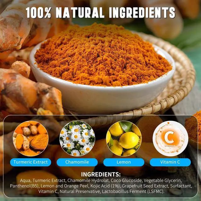 Alt view image 5 of 7 - Turmeric Facial Cleanser,Urmeric Facial Foam Foaming Face Wash, Deep Cleaning Turmeric Foaming Cleanser for All Skin 150ML