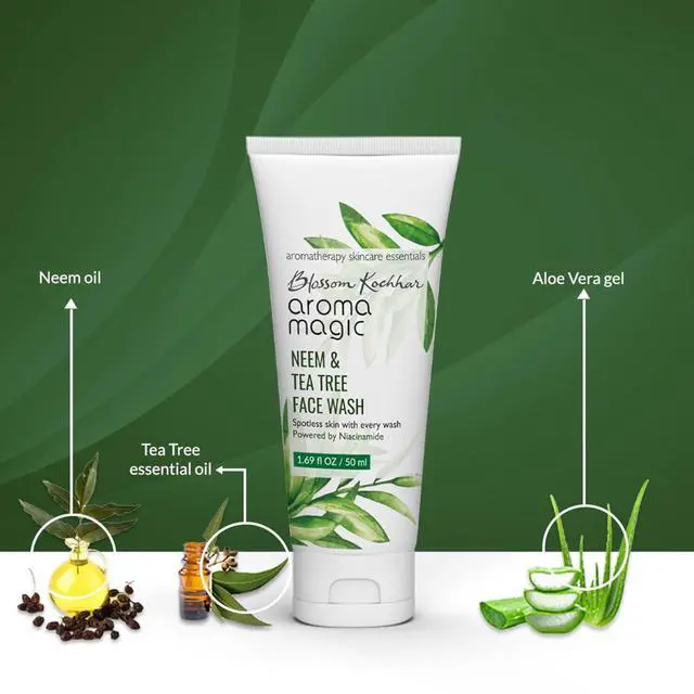 Alt view image 4 of 7 - Tea Tree Face Wash with Niacinamide | Deep Cleansing & Pore Tightening | Acne & Pimple Control | Facial Cleanser for Supple & Smooth Skin | 3.38 Fl Oz/100ml