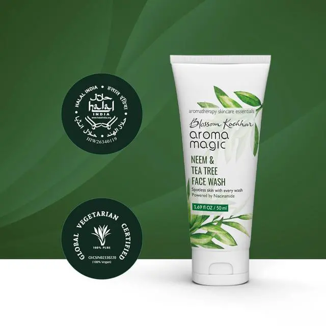 Alt view image 7 of 7 - Tea Tree Face Wash with Niacinamide | Deep Cleansing & Pore Tightening | Acne & Pimple Control | Facial Cleanser for Supple & Smooth Skin | 3.38 Fl Oz/100ml