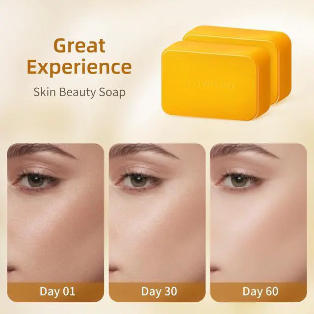 Alt view image 3 of 6 - Acid Turmeric Soap Bar Dark Spots for Face & Body, Deep Cleansing, Gentle Soap Sensitive Skin Formula, All Skin Types