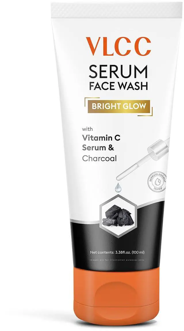 Main image of Serum Face Wash with Vitamin C Serum and Charcoal - Deep Cleansing Facial Cleanser - Gentle Face Cleanser for Even Complexion - 3.38 oz