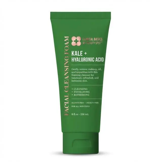 Main image of Hyaluronic Acid Facial Cleansing Foam, Gentle Face Wash for Hydrating & Refreshing Skin, 8 oz