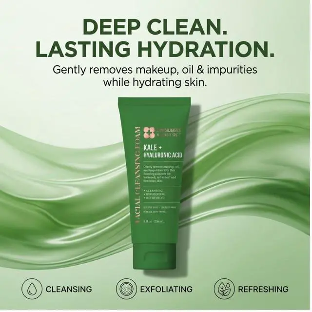 Alt view image 2 of 7 - Hyaluronic Acid Facial Cleansing Foam, Gentle Face Wash for Hydrating & Refreshing Skin, 8 oz