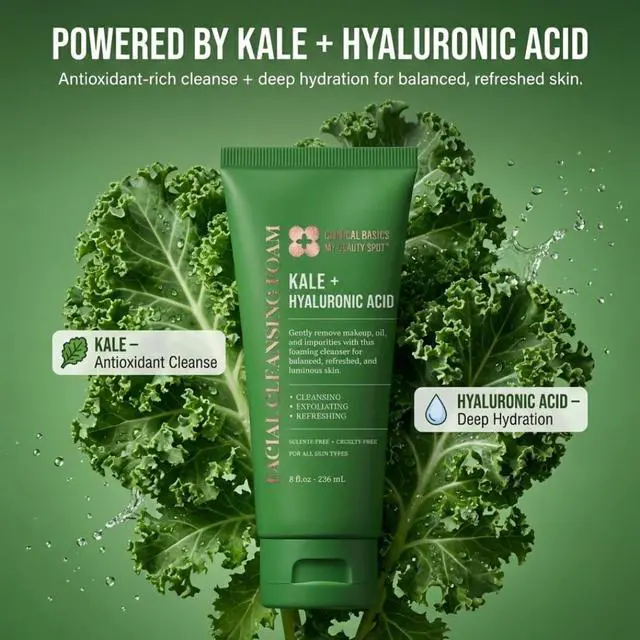 Alt view image 3 of 7 - Hyaluronic Acid Facial Cleansing Foam, Gentle Face Wash for Hydrating & Refreshing Skin, 8 oz