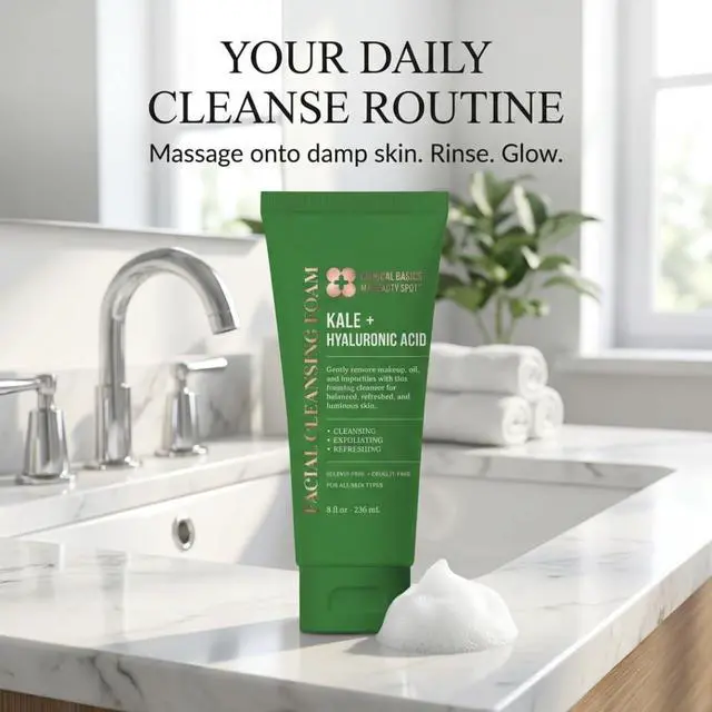 Alt view image 5 of 7 - Hyaluronic Acid Facial Cleansing Foam, Gentle Face Wash for Hydrating & Refreshing Skin, 8 oz
