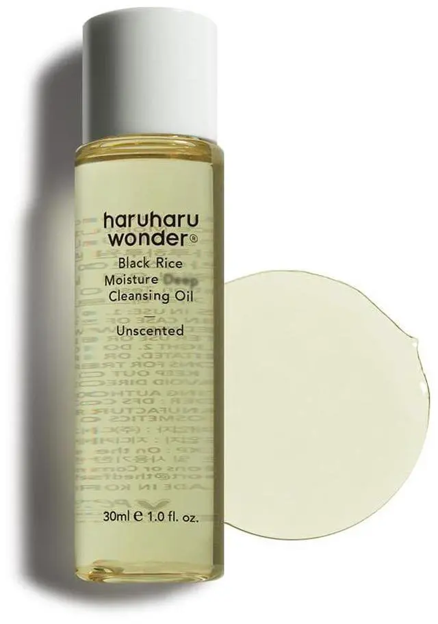 Main image of wonder Black Rice Moisture Cleansing Oil, Travel Size, Double Cleansing, Daily Makeup remover, Pore Oil Cleanser, Korean Skincare, Non-comedogenic, Vegan, 1.0 fl oz