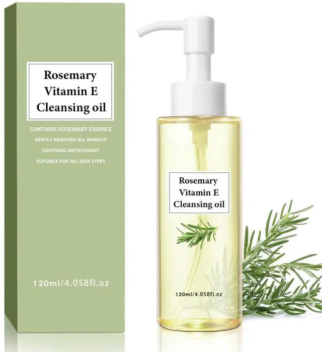 Main image of Vitamin E Cleansing Oil For Pores, Plant-Based Makeup Remover Deep Cleanses And Nourishes Skin.120ml.