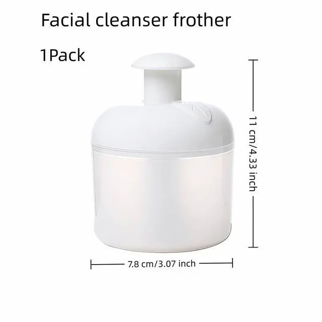 Alt view image 3 of 7 - Portable Facial Cleanser Foamer/Facial Foam Maker - 20s Rich Lather, Deep Clean & Gentle, Portable, BPA-Free, Leaf Design (80g)-Elegant Leaf Design-Travel