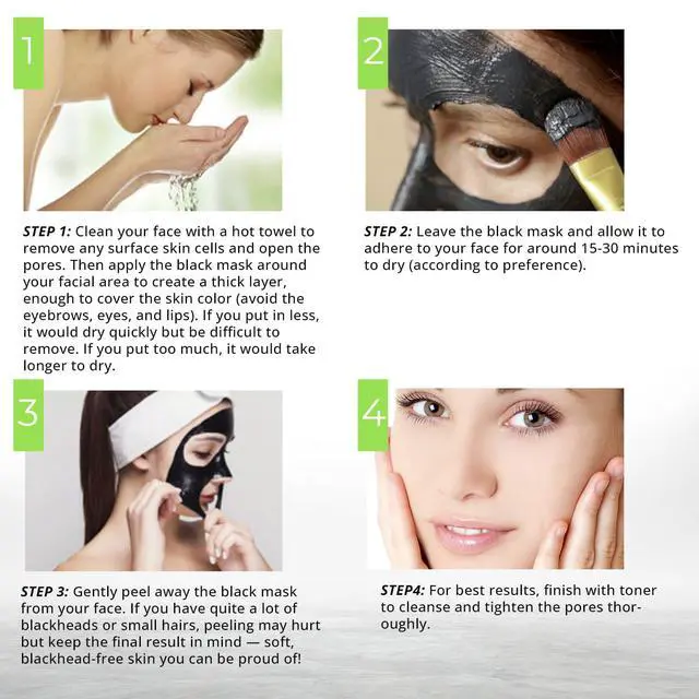 Alt view image 6 of 7 - Blackhead Remover Mask for Face: Black Peel Off Face Mask Charcoal Peel Off Face Mask for Oily & Combination Skin Refreshing Botanical Formula, 2.8 fl oz