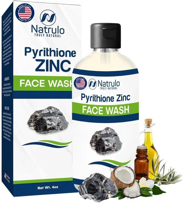 Main image of Zinc Soap with Zinc Pyrithione | Gentle All-Natural Face & Body Wash | Daily Cleansing Formula for Oily, Sensitive & Blemish-Prone Skin | Exfoliating Wash with Aloe & Citrus | Made in USA