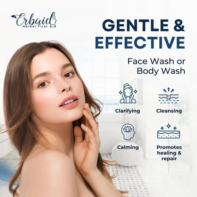 Alt view image 3 of 7 - Zinc Soap with Zinc Pyrithione | Gentle All-Natural Face & Body Wash | Daily Cleansing Formula for Oily, Sensitive & Blemish-Prone Skin | Exfoliating Wash with Aloe & Citrus | Made in USA