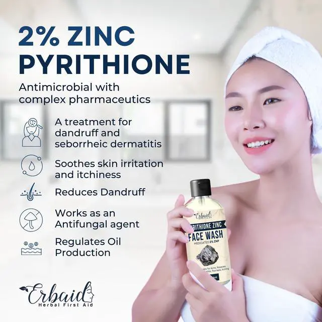 Alt view image 6 of 7 - Zinc Soap with Zinc Pyrithione | Gentle All-Natural Face & Body Wash | Daily Cleansing Formula for Oily, Sensitive & Blemish-Prone Skin | Exfoliating Wash with Aloe & Citrus | Made in USA