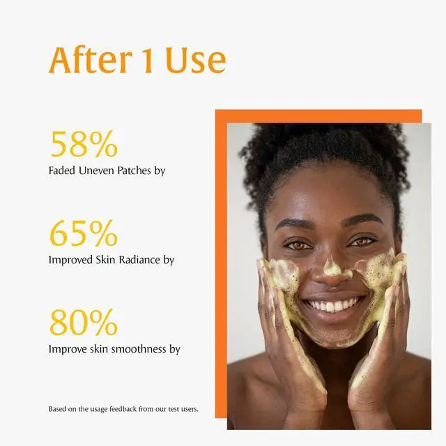 Alt view image 6 of 7 - Kojic Acid Amino Acids Foam Cleanser Gentle Cleansing, Face & Body Brightening, Kojic Acid Cleanser Exfoliating, Turmeric Cleansing for Dark Spots, Uneven Skin Tone, 100ml