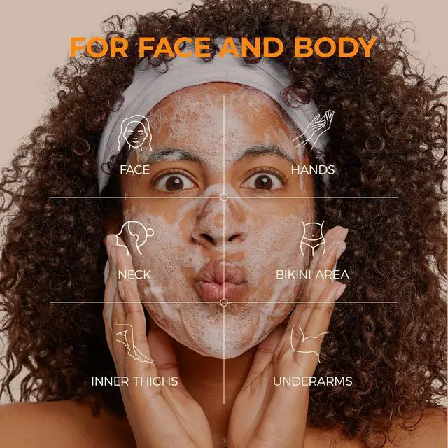 Alt view image 4 of 7 - Acid Turmeric Soap: Dark Spot Remover for Face Body - Skin Cleansing Bar for Women with Hyperpigmentation - Home Travel Use in Summer