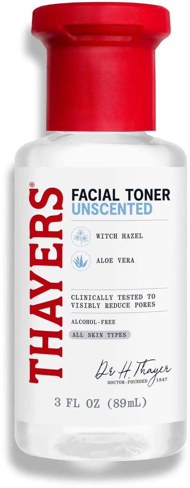 Main image of Trial Size Alcohol Free Unscented Witch Hazel Facial Toner with Aloe Vera Formula- 3 oz
