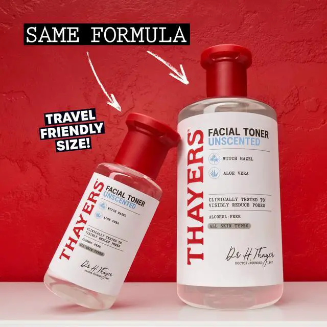 Alt view image 7 of 7 - Trial Size Alcohol Free Unscented Witch Hazel Facial Toner with Aloe Vera Formula- 3 oz