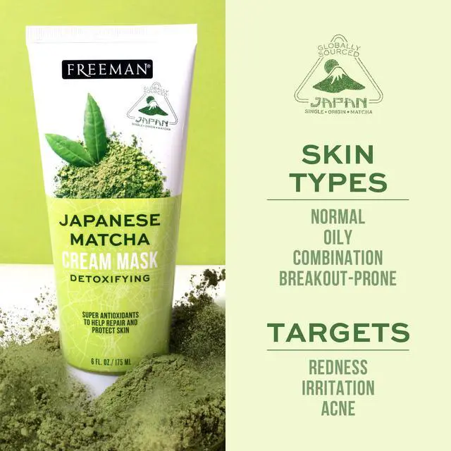Alt view image 3 of 7 - Exotic Blends Detoxifying Japanese Matcha Cream Facial Mask, 6 fl.oz./ 175 mL Tube