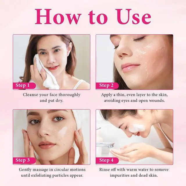 Alt view image 6 of 7 - Purifying Exfoliating Gel, 2 Pack Face Facial Exfoliator Cleanser, Gentle Face Scrub Exfoliating Gel Purifying for Facial & Body Deep Cleansing, Regulates Water & Oil Balance, Smoother & Softer