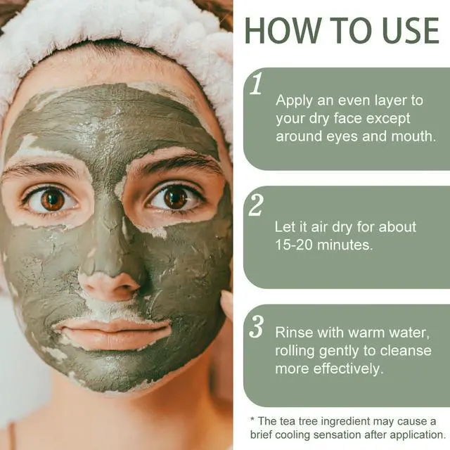 Alt view image 7 of 7 - Mud Mask, Relief Mud Mask for Face & Body, Deep Cleansing & Hydrating Clay Mask, Deep Pore Cleanser Oil Control Wash Off Body Mud