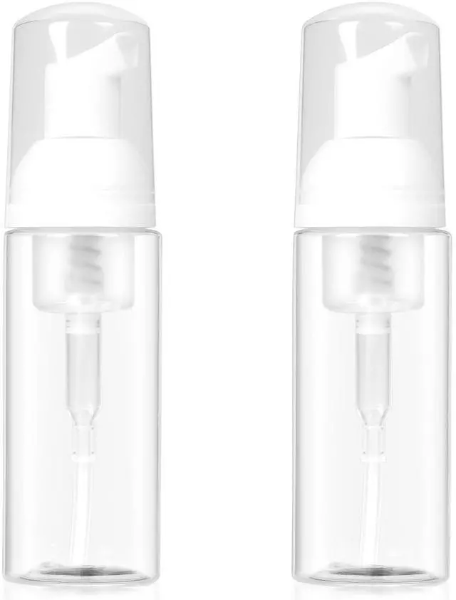 Main image of Foam Pump Bottle 2oz - Leak-Proof BPA-Free Foaming Dispenser for Hand Soap, Shampoo, Facial Cleanser | Portable Refillable Containers for Gym, Travel, Home Use (2-Pack)