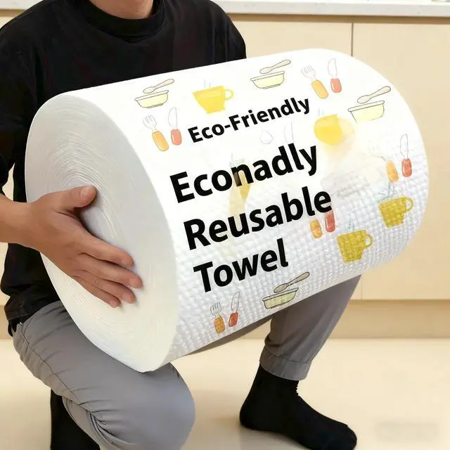 Alt view image 2 of 7 - (Use 1000-2000 Times), Lazy Rags, Disposable Kitchen Paper Towels, Washable Wet and Dry Towels, Rags, Non-Stick Oil Rags, degreasing Towels, Household Cleaning Rags, Cleaning Supplies